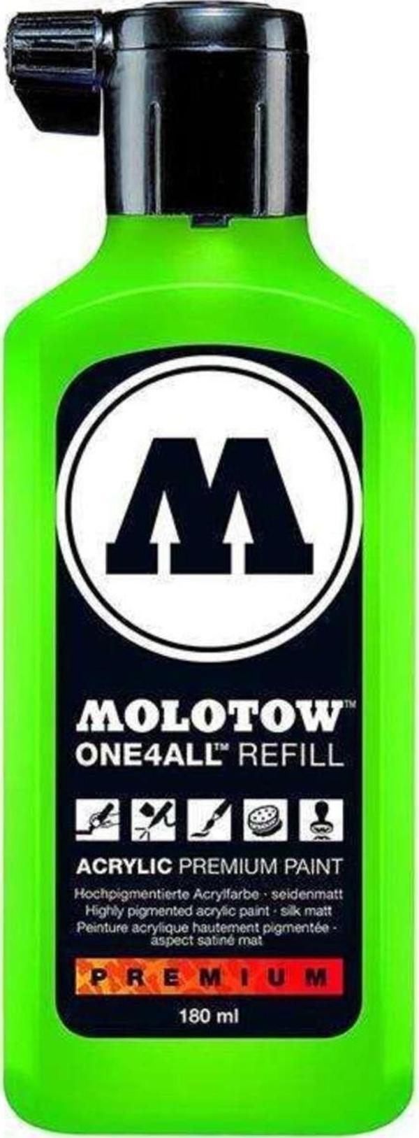 Molotow One4All Akrilik Mürekkep Refill 180 Ml Kacao77 Green 222 - Image 1