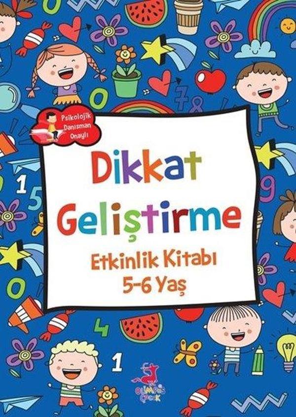 Dikkat Geliştirme Etkinlik Kitabı 5 - 6 Yaş - Olimpos Çocuk - Image 1