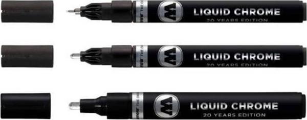 Molotow Liquid Chrome Marker 1 mm - 2 mm - 4 mm 3'lü Set - Image 1