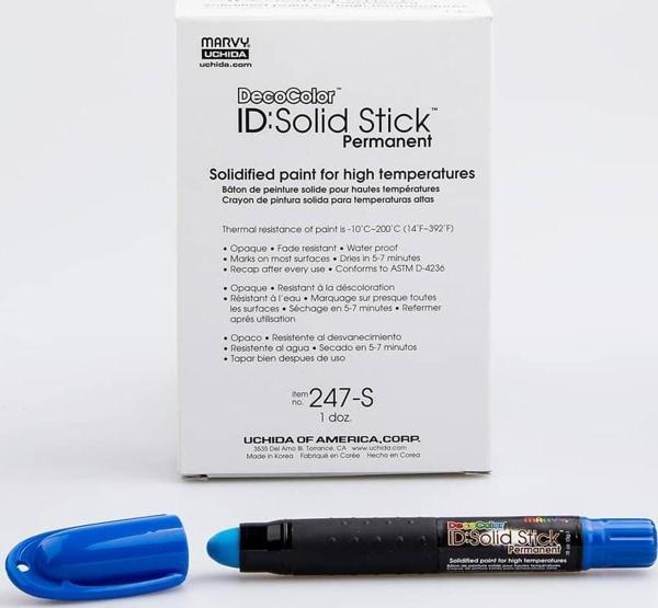 Marvy 247 Solid Stick Industrial Marker Mavi - Image 1