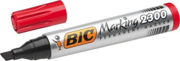 Bic Marking 2300 Permanent Marker Kesik Uç Kırmızı - Image 1