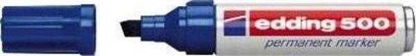 Edding 500 Kesik Uçlu Permanent Markör 7 mm. Mavi - Image 1