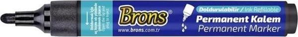 Brons Permanent Marker Yuvarlak Uç Siyah - Image 1