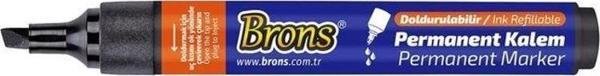 Brons Permanent Marker Kesik Uç Siyah - Image 1