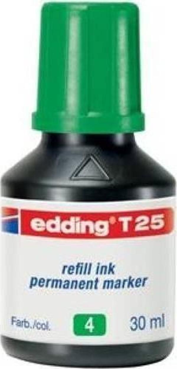 Edding T25 Permanent Marker Mürekkebi 30 ml. YEŞİL - Image 1