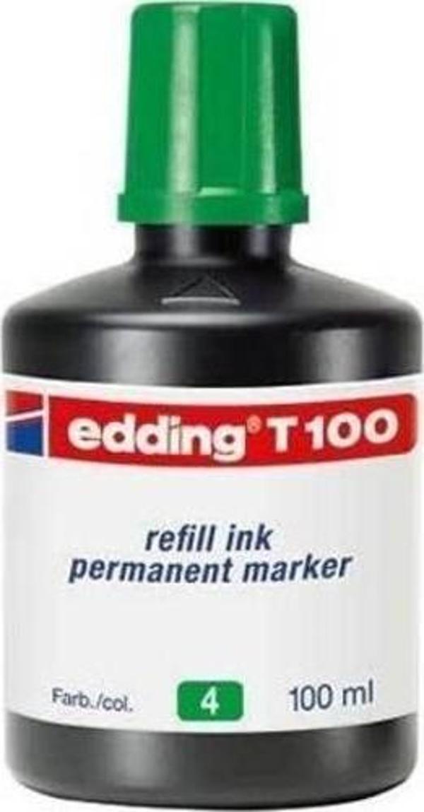 Edding T100 Permanent Marker Mürekkebi 100 ml. YEŞİL - Image 1