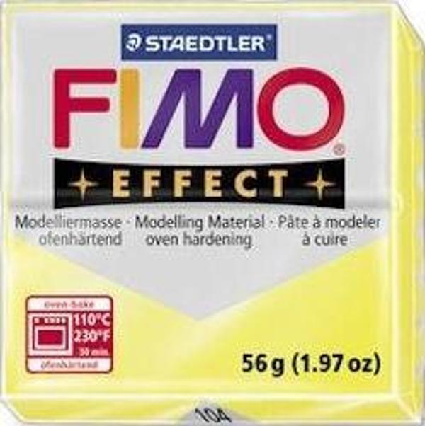 Staedtler Fimo Effect Polimer Kil 57 gr 104 Yellow (Transparan) - Image 1