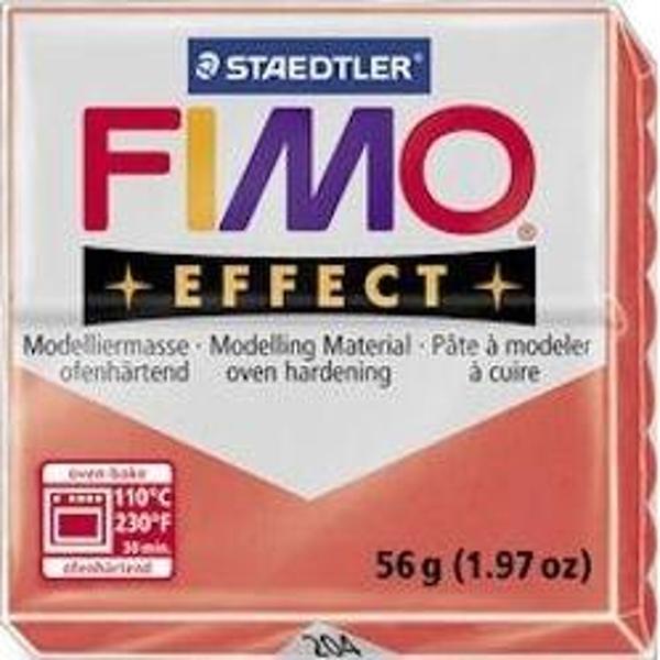 Staedtler Fimo Effect Polimer Kil 57 gr 204 Red (Transparan) - Image 1