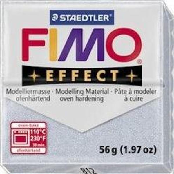 Staedtler Fimo Effect Polimer Kil 57 gr 812 Silver (Simli) - Image 1