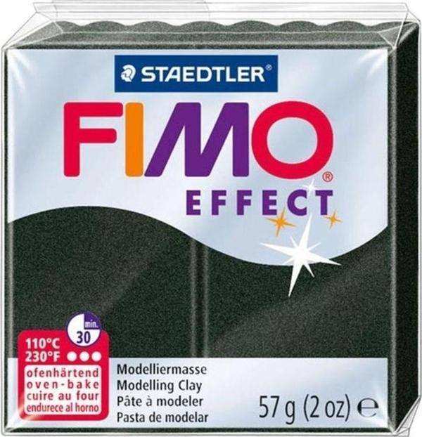 Staedtler Fimo Effect Polimer Kil 57 gr 907 Sedefli Siyah - Image 1