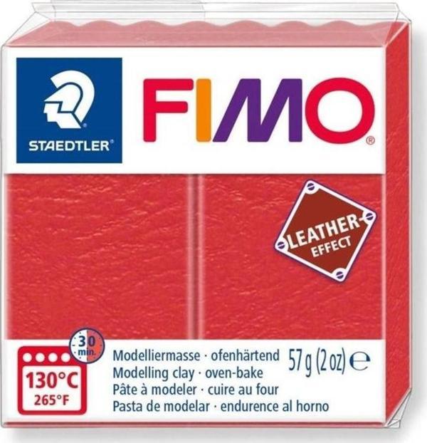Staedtler Fimo Leather (Deri) Effect Polimer Kil 57 gr 249 Karpuz - Image 1