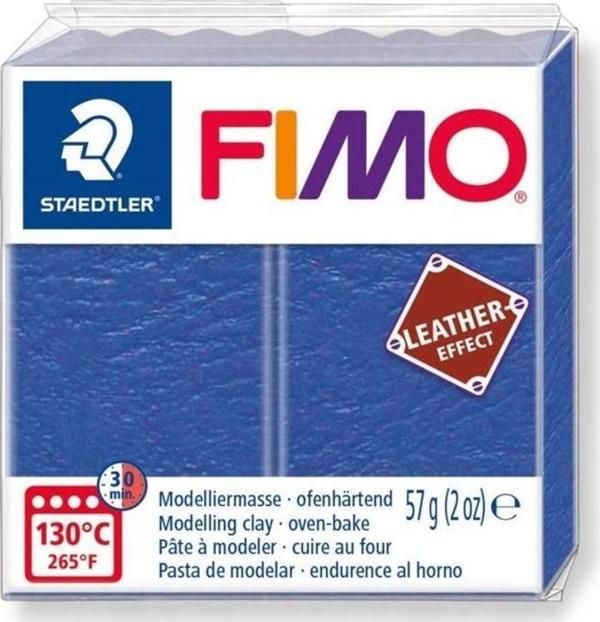 Staedtler Fimo Leather (Deri) Effect Polimer Kil 57 gr 309 İndigo Mavisi - Image 1
