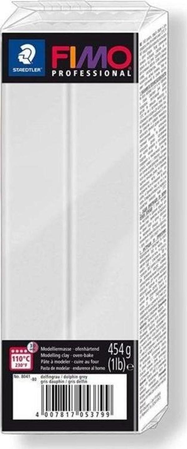 Staedtler Fimo Professional Polimer Kil 454 gr. 80 Yunus Gri - Image 1