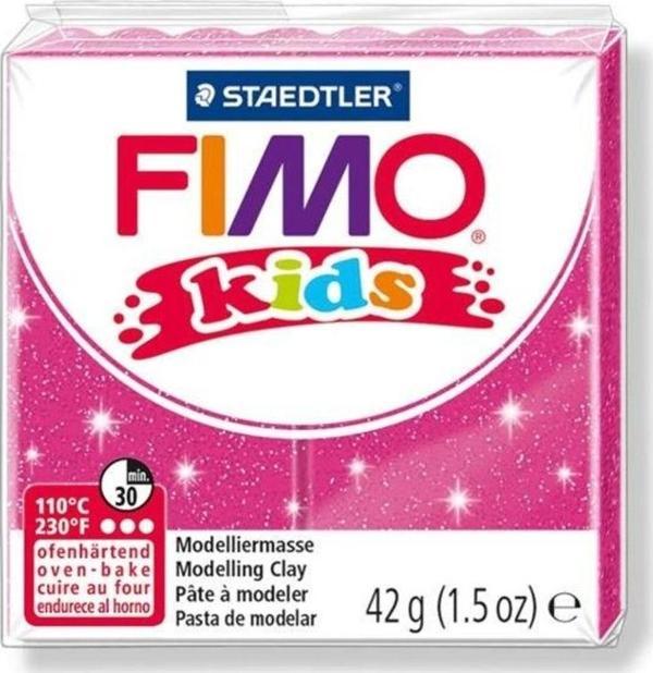 Staedtler Fimo Kids Yumuşak Polimer Kil 42 gr 262 Yaldızlı Fuşya - Image 1