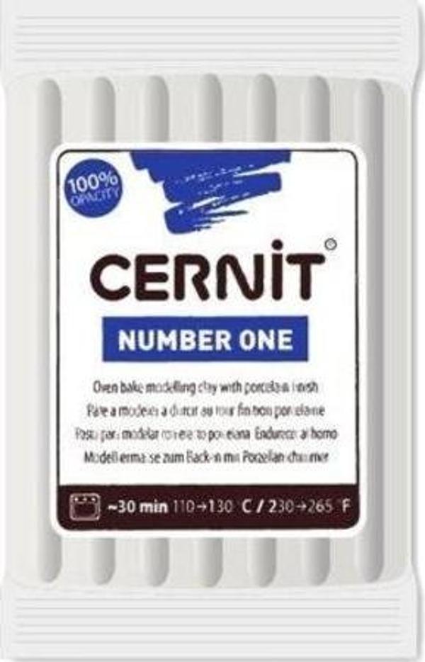Cernit Number One Polimer Kil 56 gr 027 Opaque White - Image 1