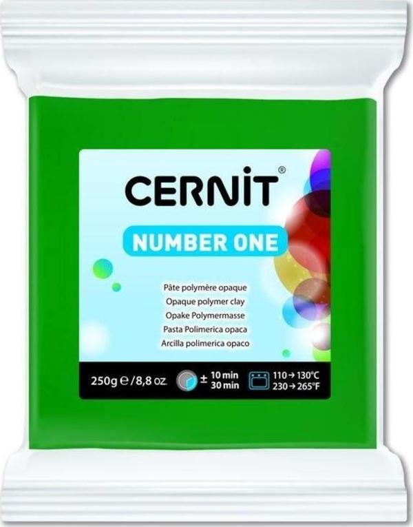 Cernit Number One Polimer Kil 250 gr 600 GREEN - Image 1