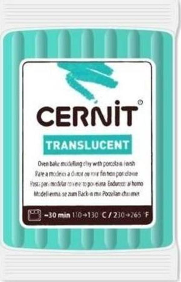 Cernit Translucent (Transparan) Polimer Kil 56 gr 620 Emerald - Image 1