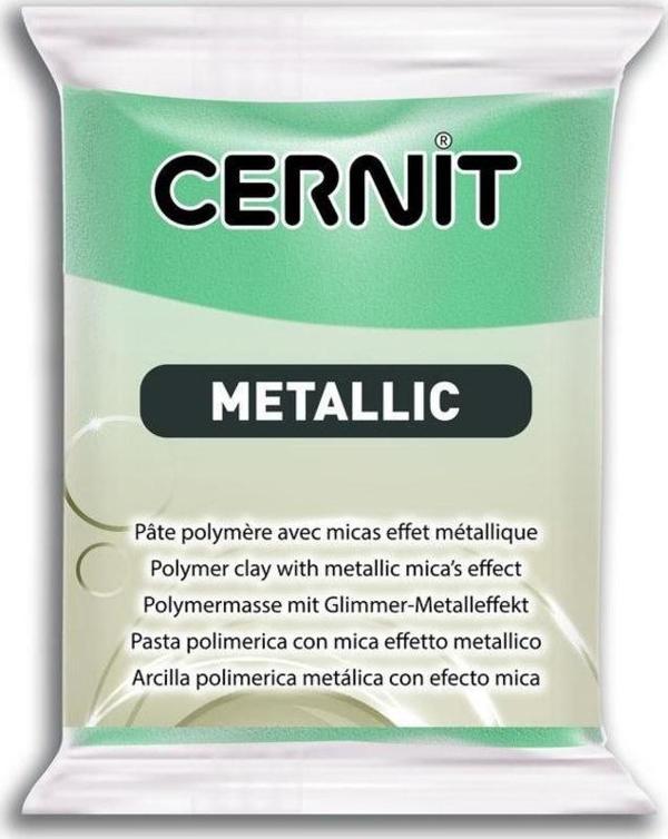 Cernit Metallic Polimer Kil 56 gr 054 TURQUOISE GOLD - Image 1