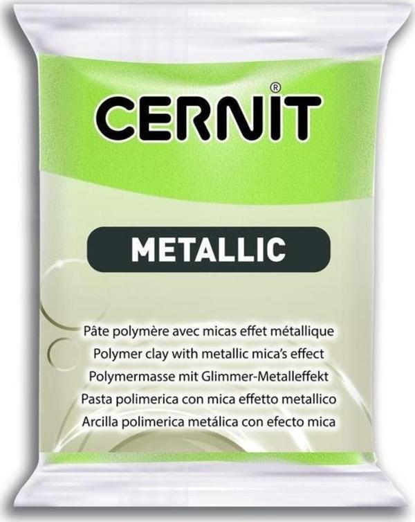 Cernit Metallic Polimer Kil 56 gr 051 GREEN GOLD - Image 1