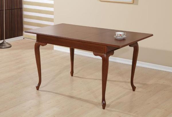 Masa 13733 ASLAN ayak model Kayın Klasik Parlak ceviz açıl Kayın Kaplama Tabla - Image 1