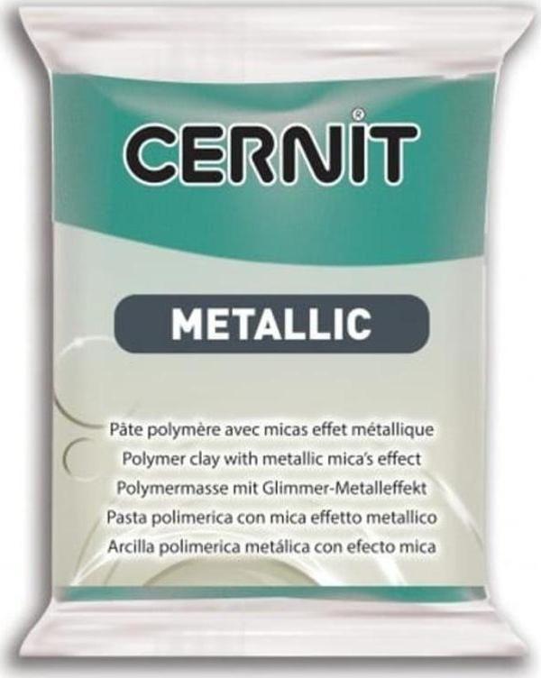 Cernit Metallic Polimer Kil 56 gr 676 Turquoise - Image 1