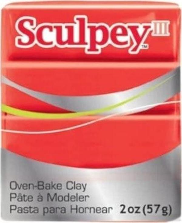 Sculpey III Polimer Kil 57 gr 083 Red (Kırmızı) - Image 1