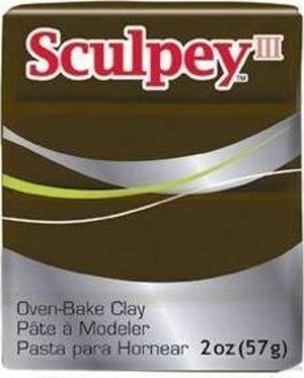 Sculpey III Polimer Kil 57 gr 1109 Suede Brown (Suede Kahve) - Image 1