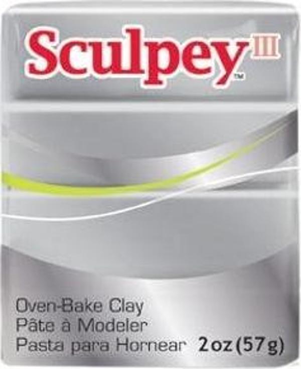 Sculpey III Polimer Kil 57 gr 1130 Silver (Gümüş) - Image 1