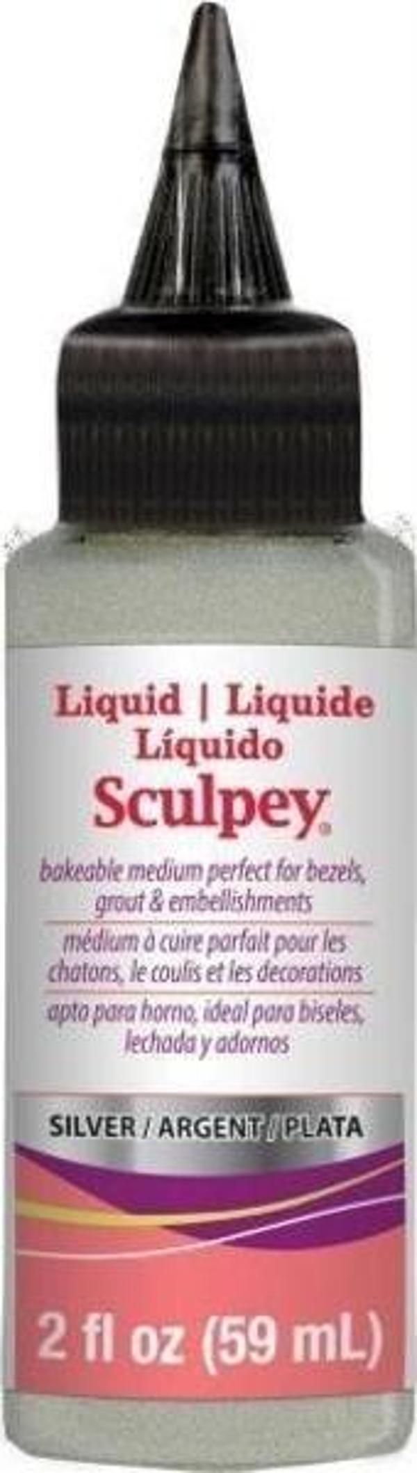 Sculpey Silver Liquid (Gümüş Rengi Sıvı Polimer Kil) 59 ml. - Image 1