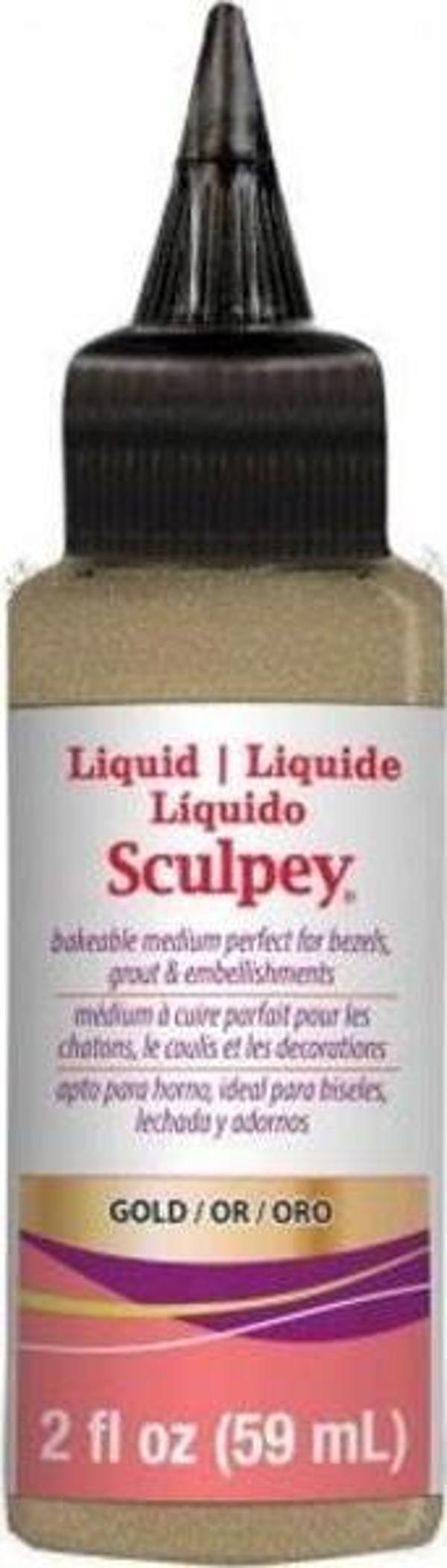 Sculpey Gold Liquid (Altın Rengi Sıvı Polimer Kil) 59 ml. - Image 1