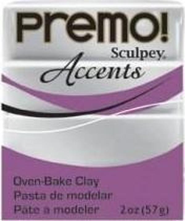 Sculpey Premo Accents Polimer Kil 57 gr 5129 Silver - Image 1