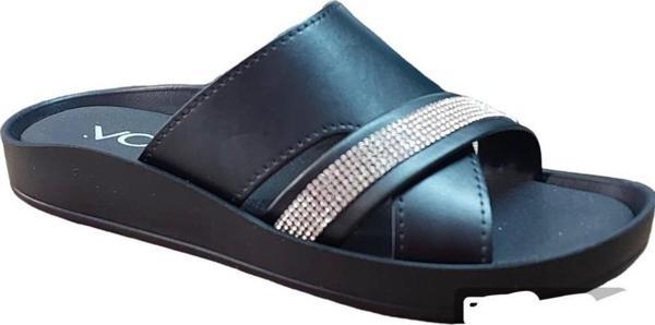 VOGA 1500 124 SİYAH TAŞLI COMFORT CASUAL ANATOMİK TERLİK - Image 1