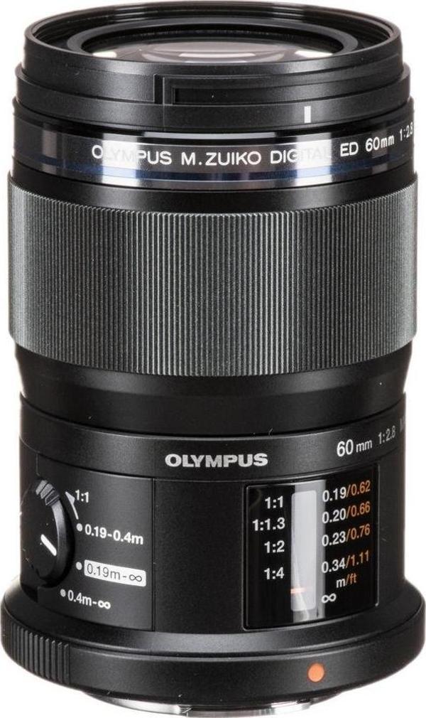Olympus M. Zuiko 60mm f2.8 ED Macro Lens (Siyah) - Image 1