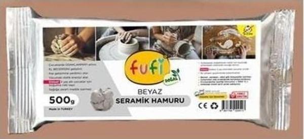 Fufi Seramik Hamuru Beyaz 500 gr - Image 1