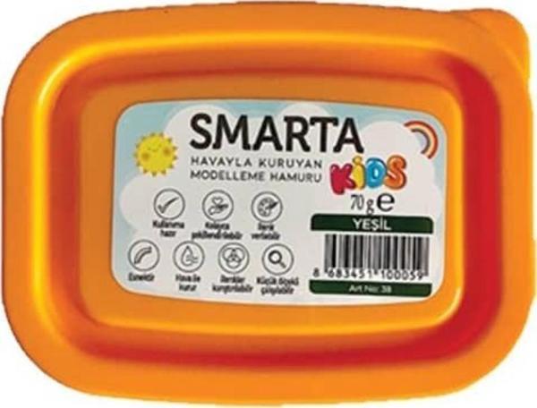 Smarta Kids Havayla Kuruyan Modelleme Hamuru Yeşil 70 gr - Image 1