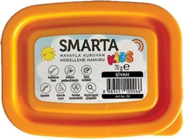 Smarta Kids Havayla Kuruyan Modelleme Hamuru Siyah 70 gr - Image 1