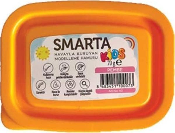 Smarta Kids Havayla Kuruyan Modelleme Hamuru Pembe 70 gr - Image 1