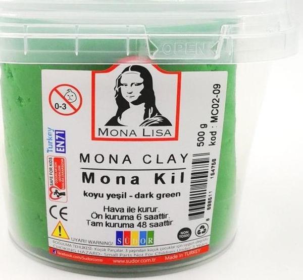 Südor Mona Clay Modelleme Kili 500gr. Koyu Yeşil - Image 1