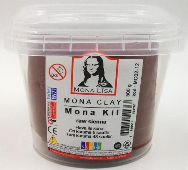 Südor Mona Clay Modelleme Kili 500gr. Raw Siena - Image 1
