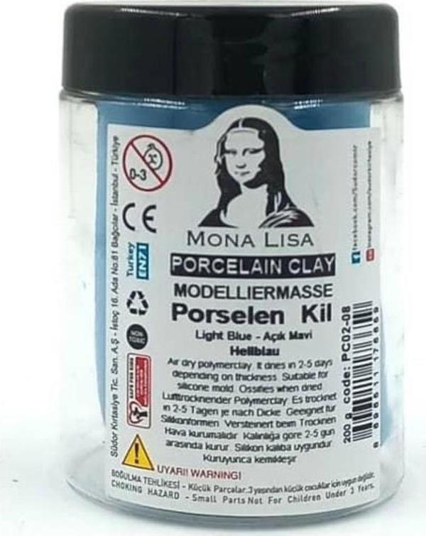 Südor Mona Lisa Porselen Kili 200 gr Açık Mavi - Image 1