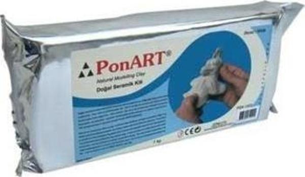 Ponart - Kosida Seramik Kili 1000 gr. Beyaz - Image 1