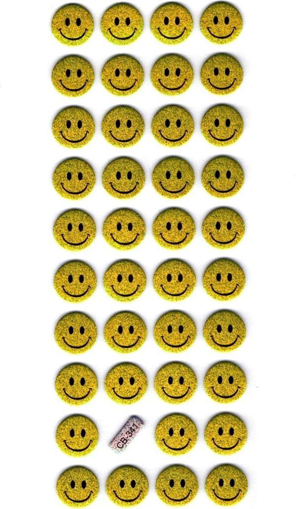 Sticker Kabartmalı Stiker Defter, Planlayıcı Etiket - (cb341) 16x7 cm- Emoji , Gülenyüz - Image 1