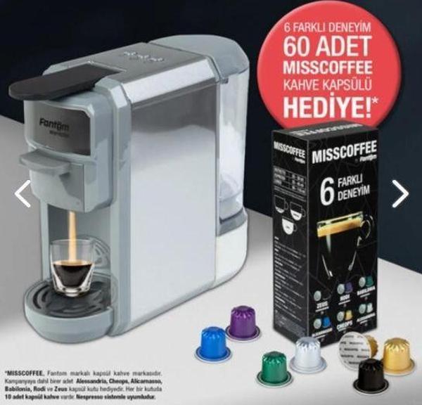Fantom Mixpresso Ks 1450 Misscoffee Hediyeli Kutu Gri - Image 1