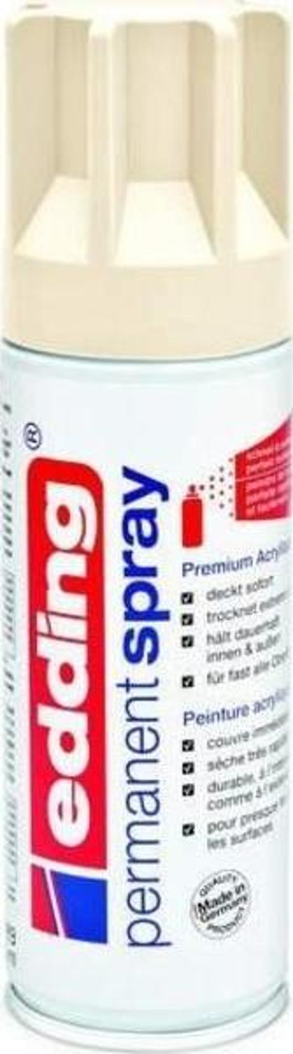Edding Permanent Sprey Boya 200 ml. 920 FİLDİŞİ - Image 1