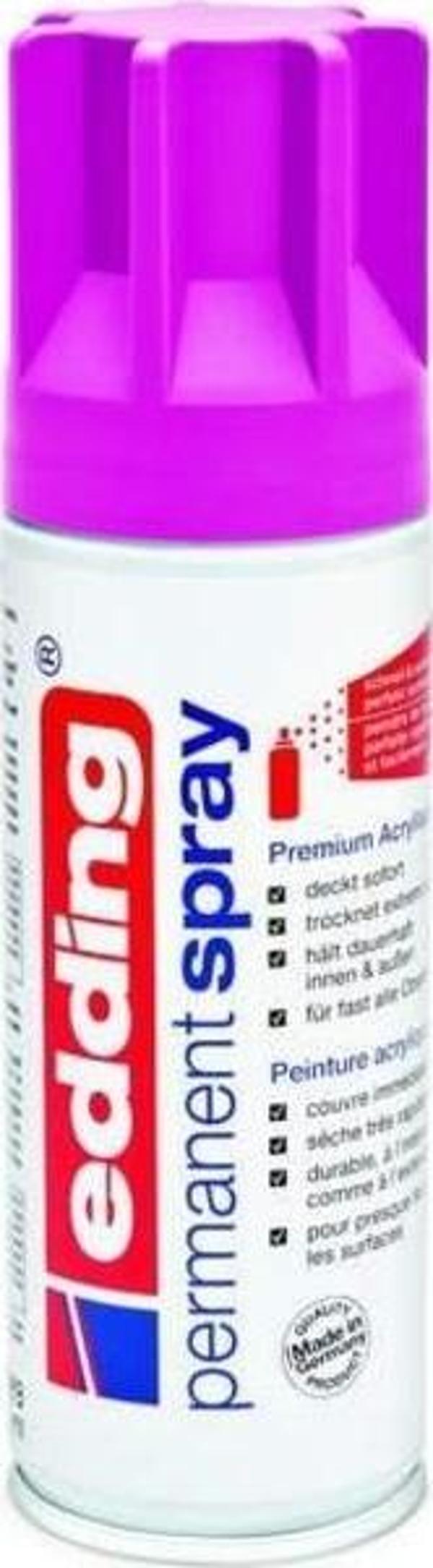 Edding Permanent Sprey Boya 200 ml. 909 TELEMAGENTA - Image 1