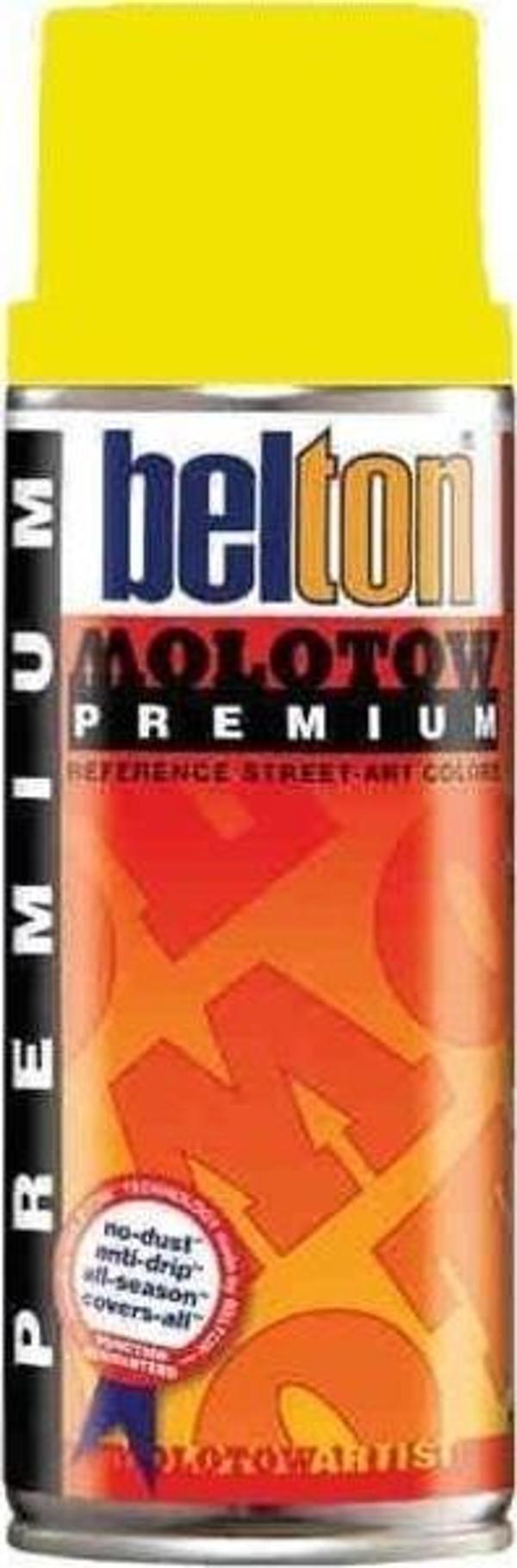 Molotow Belton Sprey Boya 400 ml. 232 Neon Yellow - Image 1