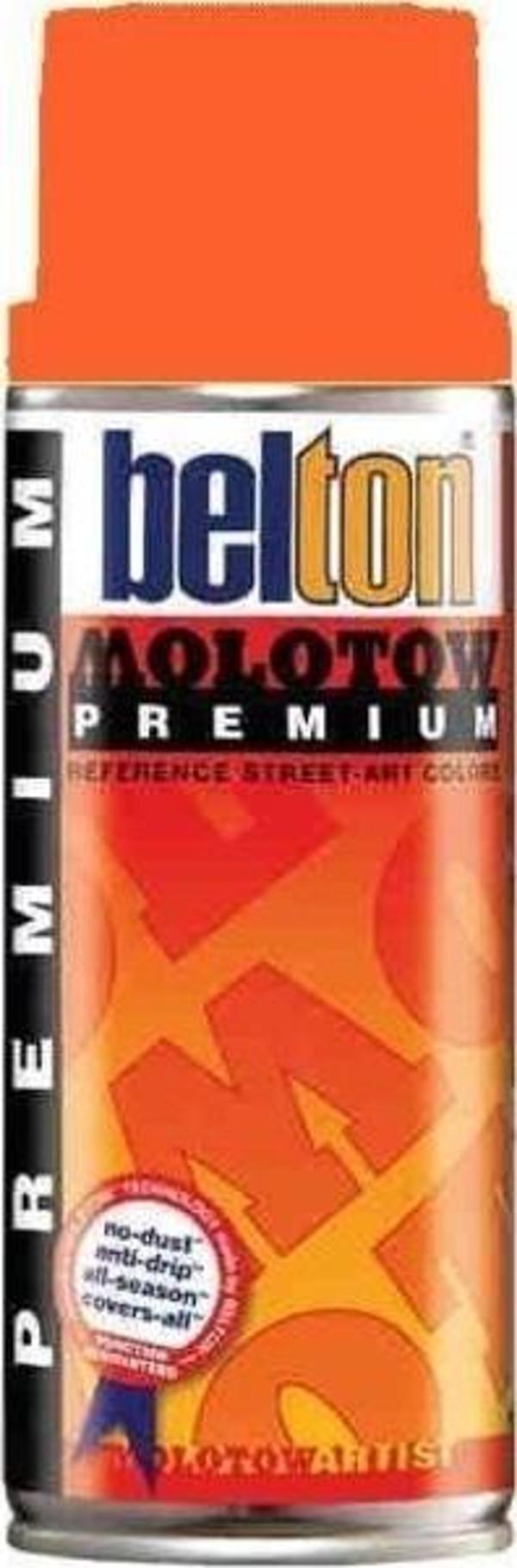 Molotow Belton Sprey Boya 400 ml. 233 Neon Orange - Image 1