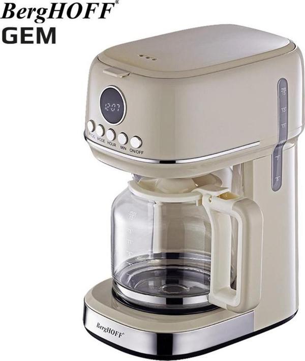 Berghoff Gem Retro 15 Bardak Vanilya Krem Rengi Filtre Kahve Makinesi - Image 1