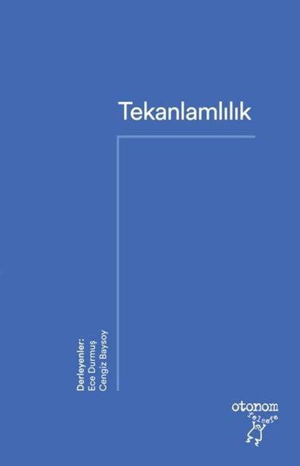 Tekanlamlılık - Otonom Yayıncılık - Image 1