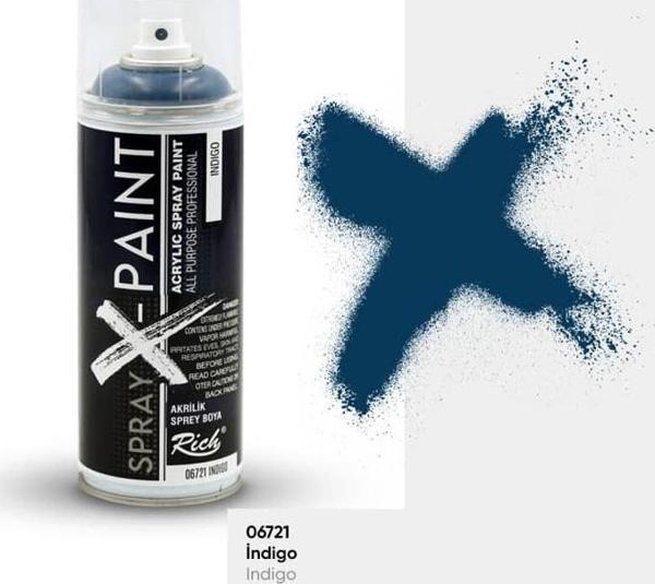 Rich Spray-X Paint Sprey Boya 400 ml İNDİGO - Image 1